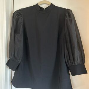 Ted Baker Black Puff Sleeve Blouse